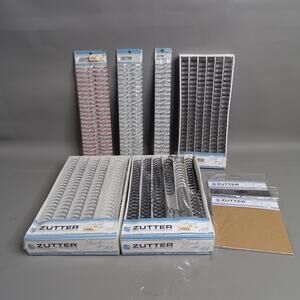 Zutter Bind-it-All Binding Wire Combs Black Silver Red White 1/2" 3/4" 1"